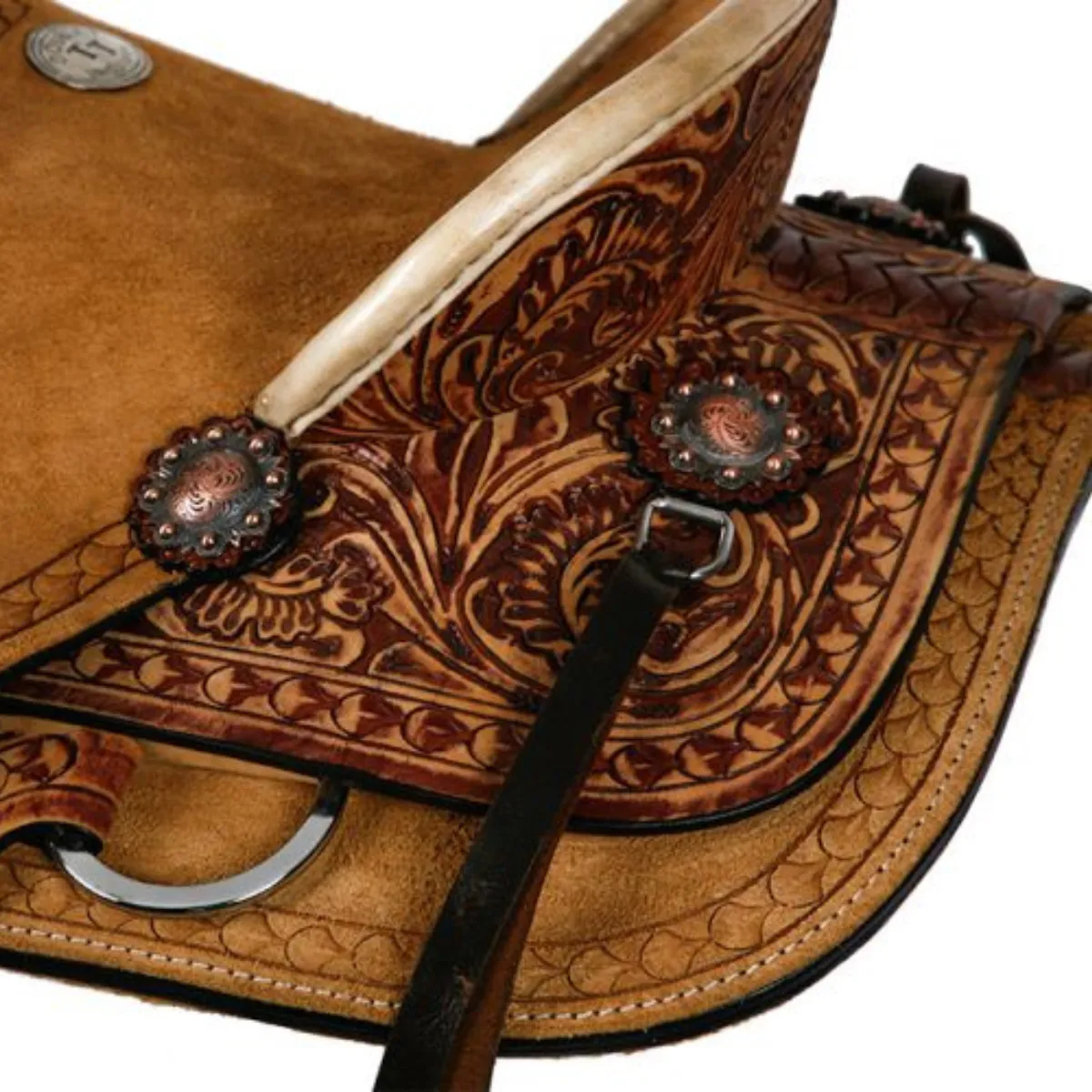 10" DOUBLE T HARD SEAT ROPER STYLE SADDLE