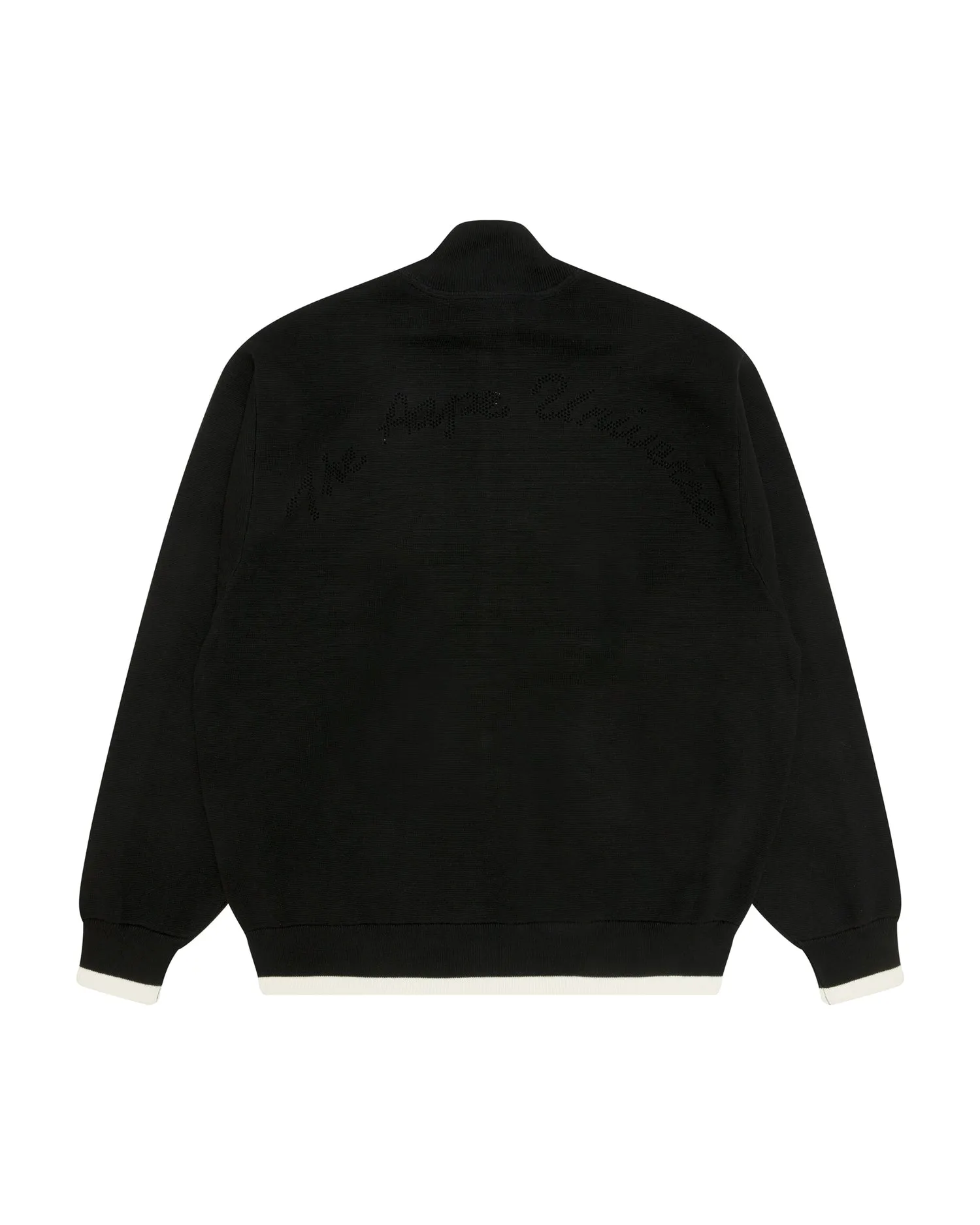 AAPEUNVS moonface logo zip-up knit jacket