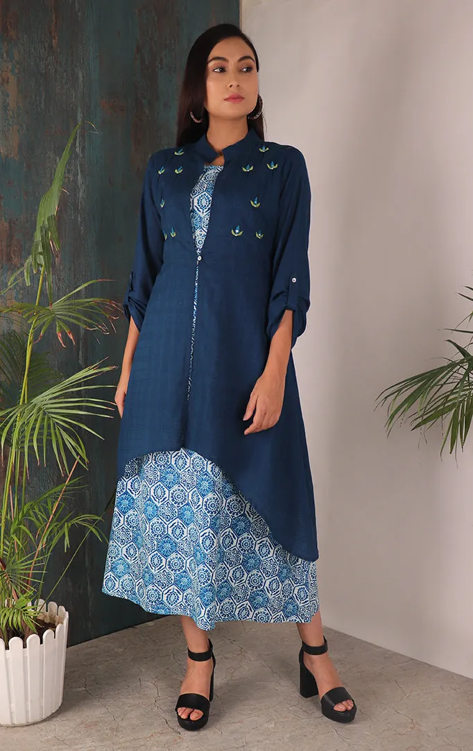 Abstract High low dress