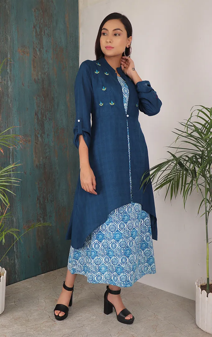 Abstract High low dress