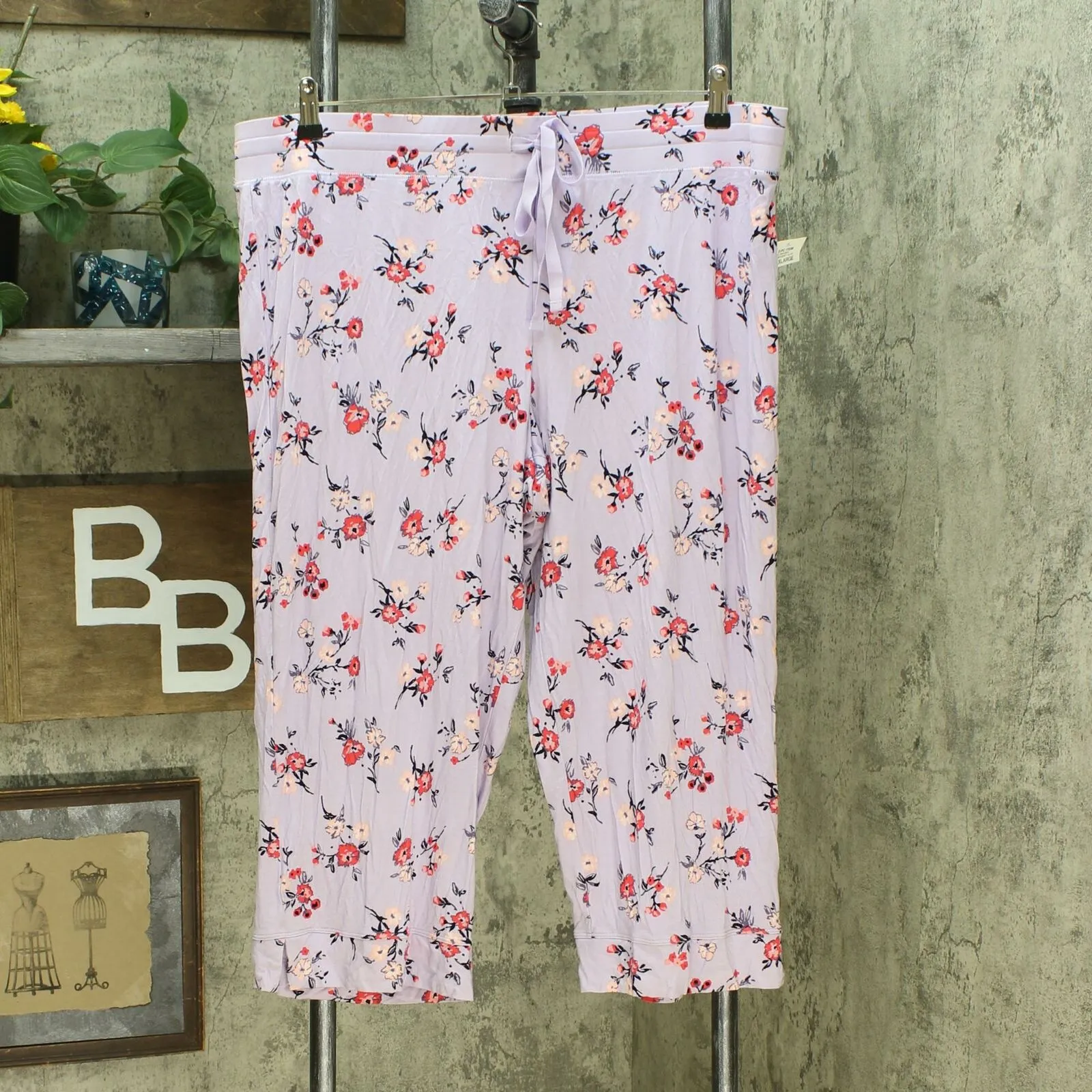 Alfani Women's Tank Printed Panel Pajama Pant Set