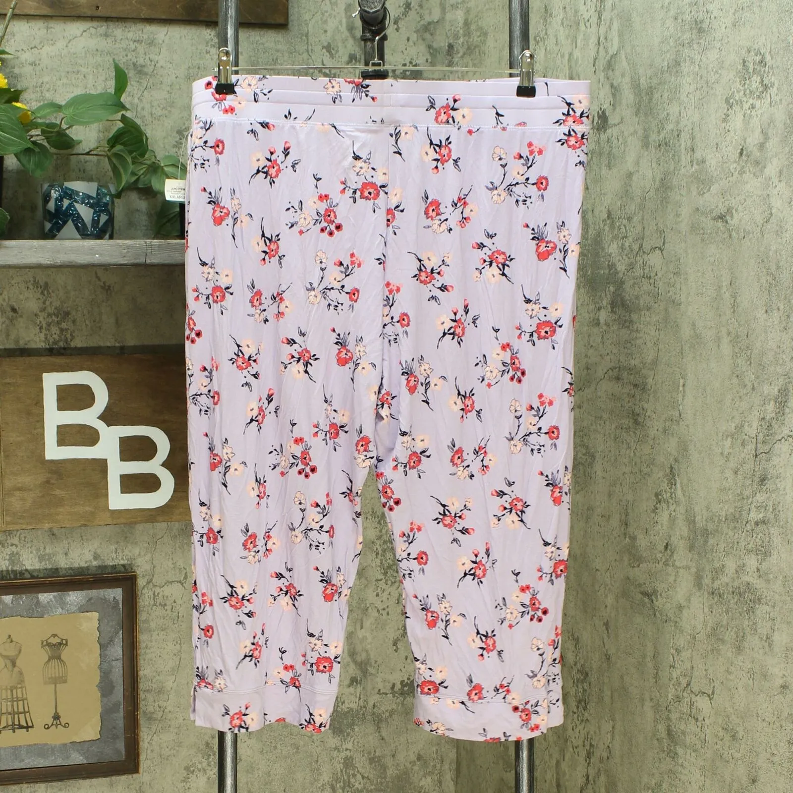 Alfani Women's Tank Printed Panel Pajama Pant Set