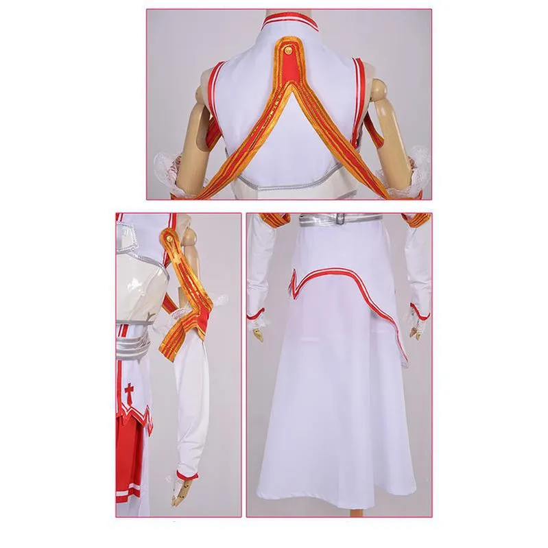 Anime SAO Sword Art Online Yuuki Asuna Cosplay Costume
