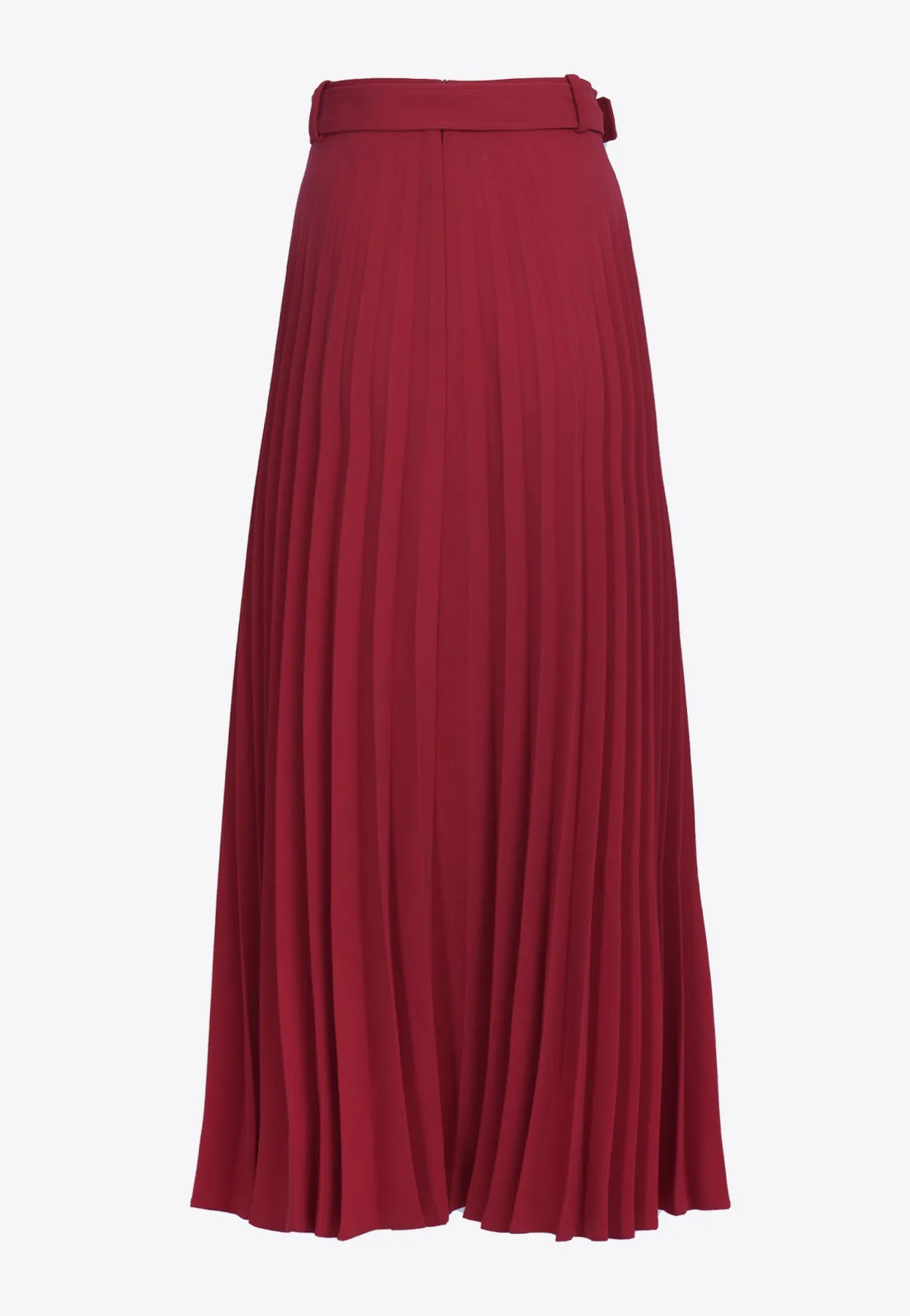 Aya Belted Plisse Maxi skirt