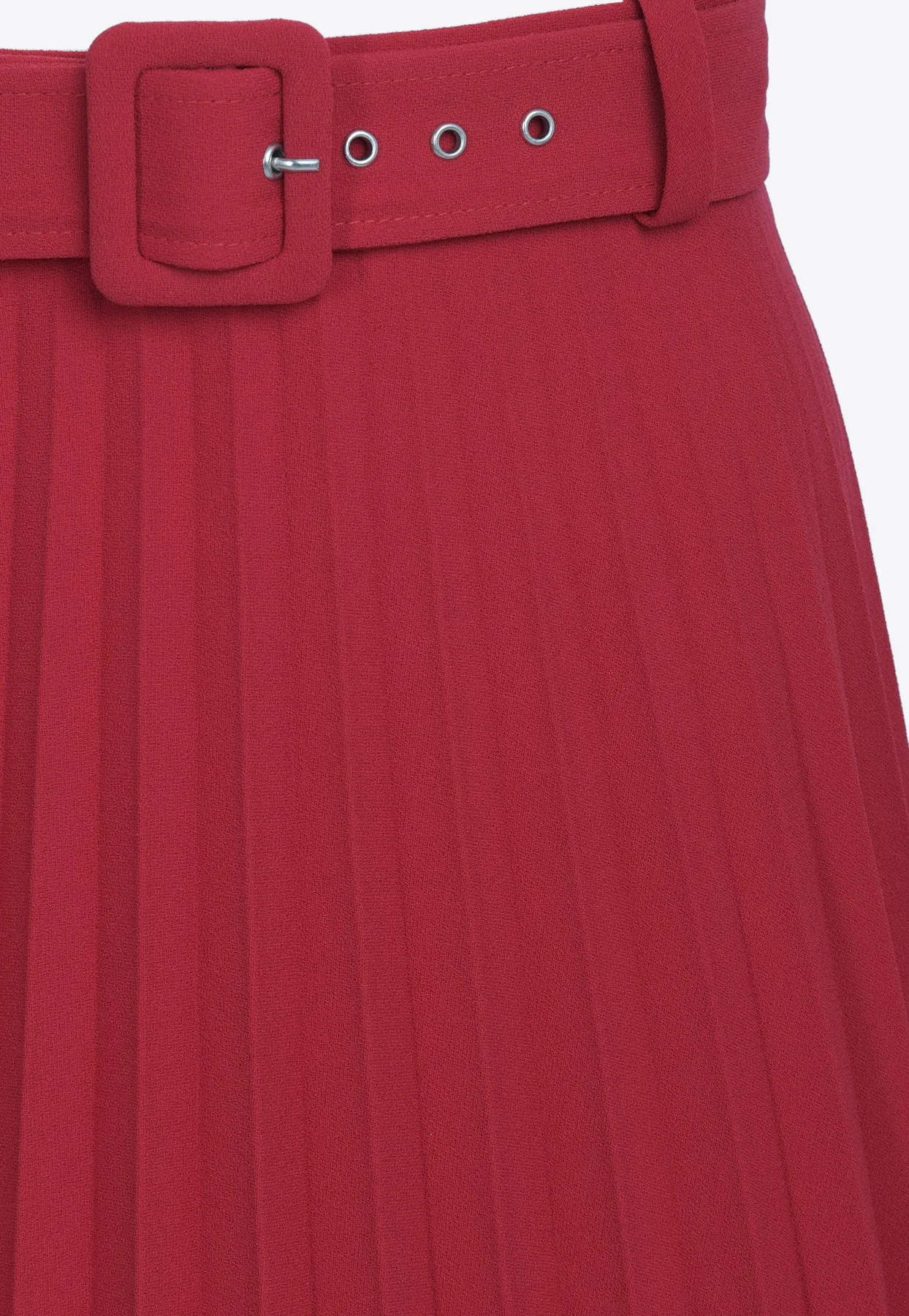 Aya Belted Plisse Maxi skirt