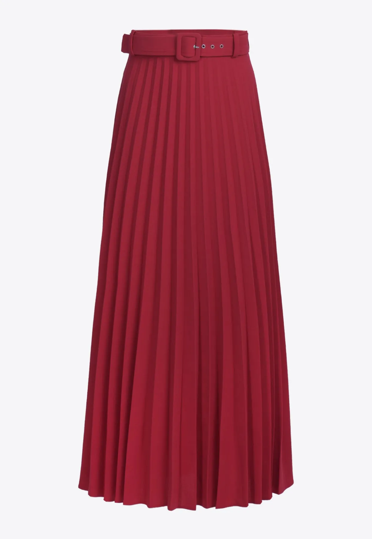 Aya Belted Plisse Maxi skirt