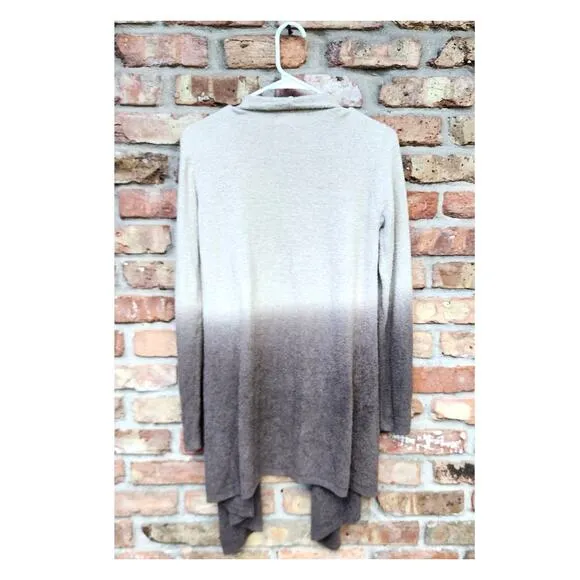 Barefoot Dreams 436 Bamboo Chic Lite Calypso Knit Ombre Cardigan Wrap S/M