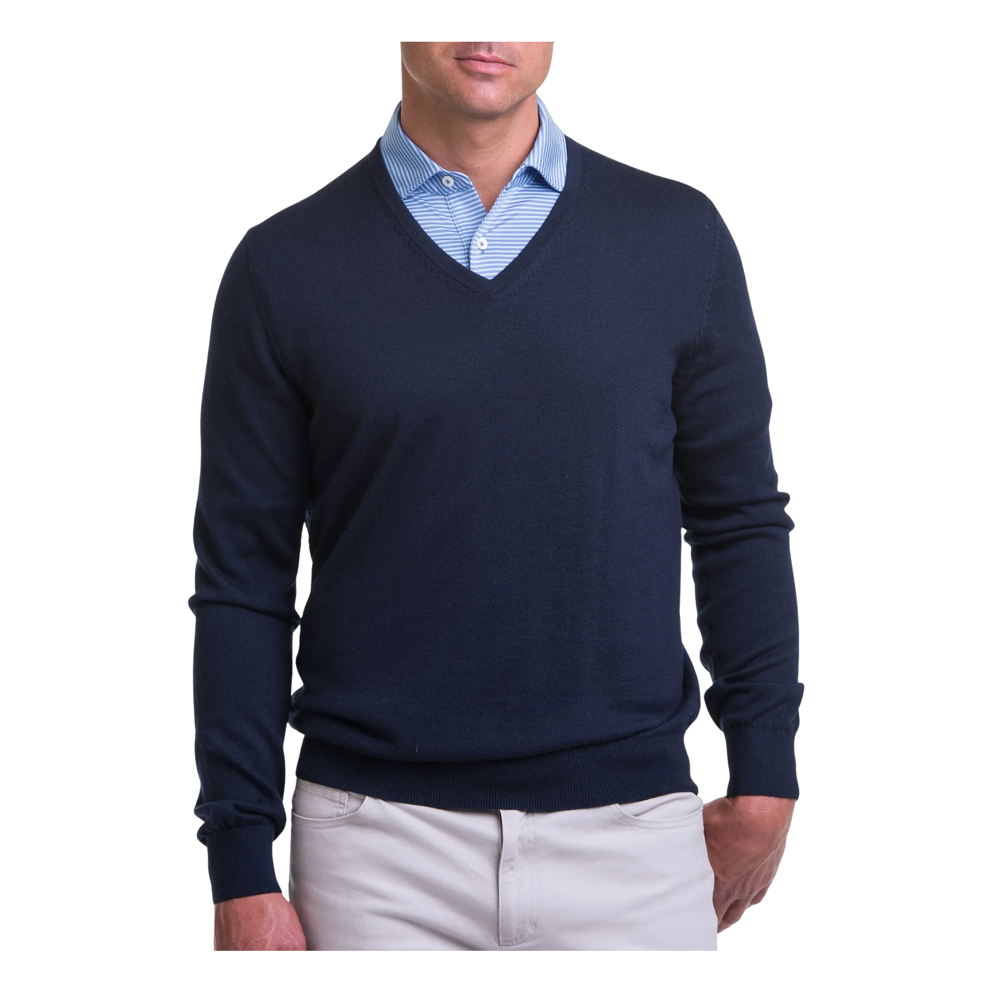 Baruffa Merino V Neck Sweater