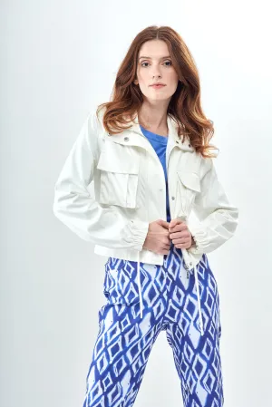 BCJ1833 Silky Suede Jacket in Coconut