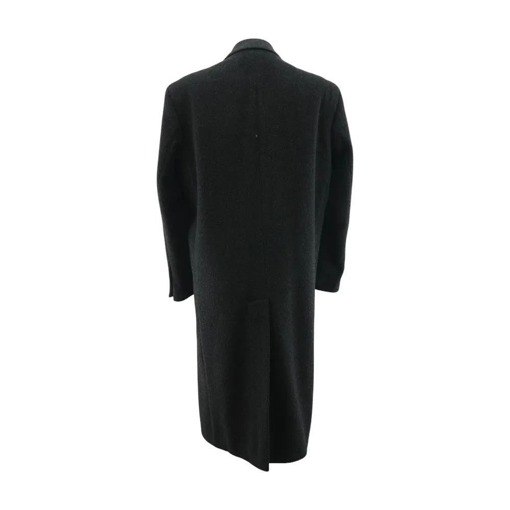 Beige Solid Peacoat Coat