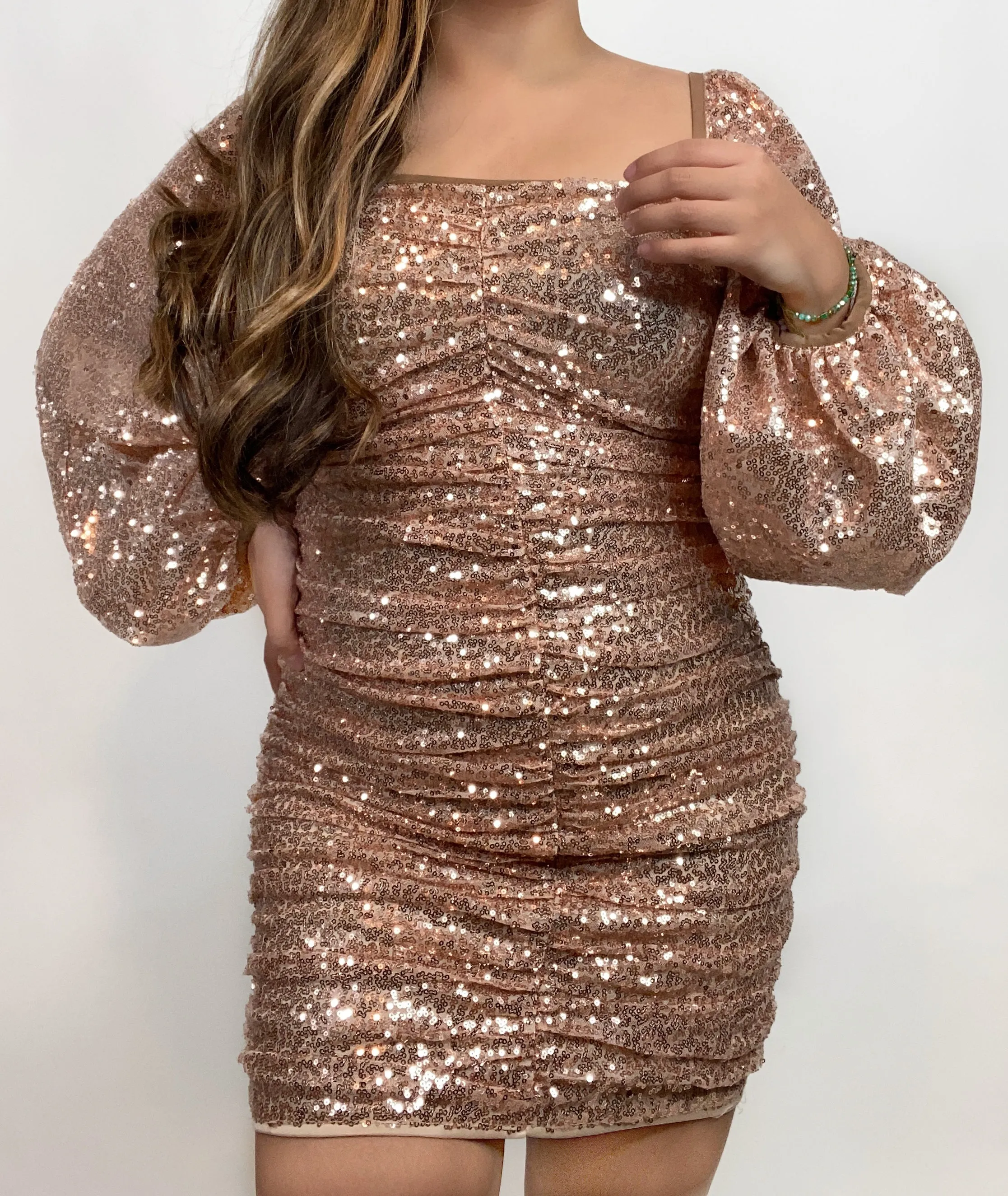 Bella Noche Dress - Champagne