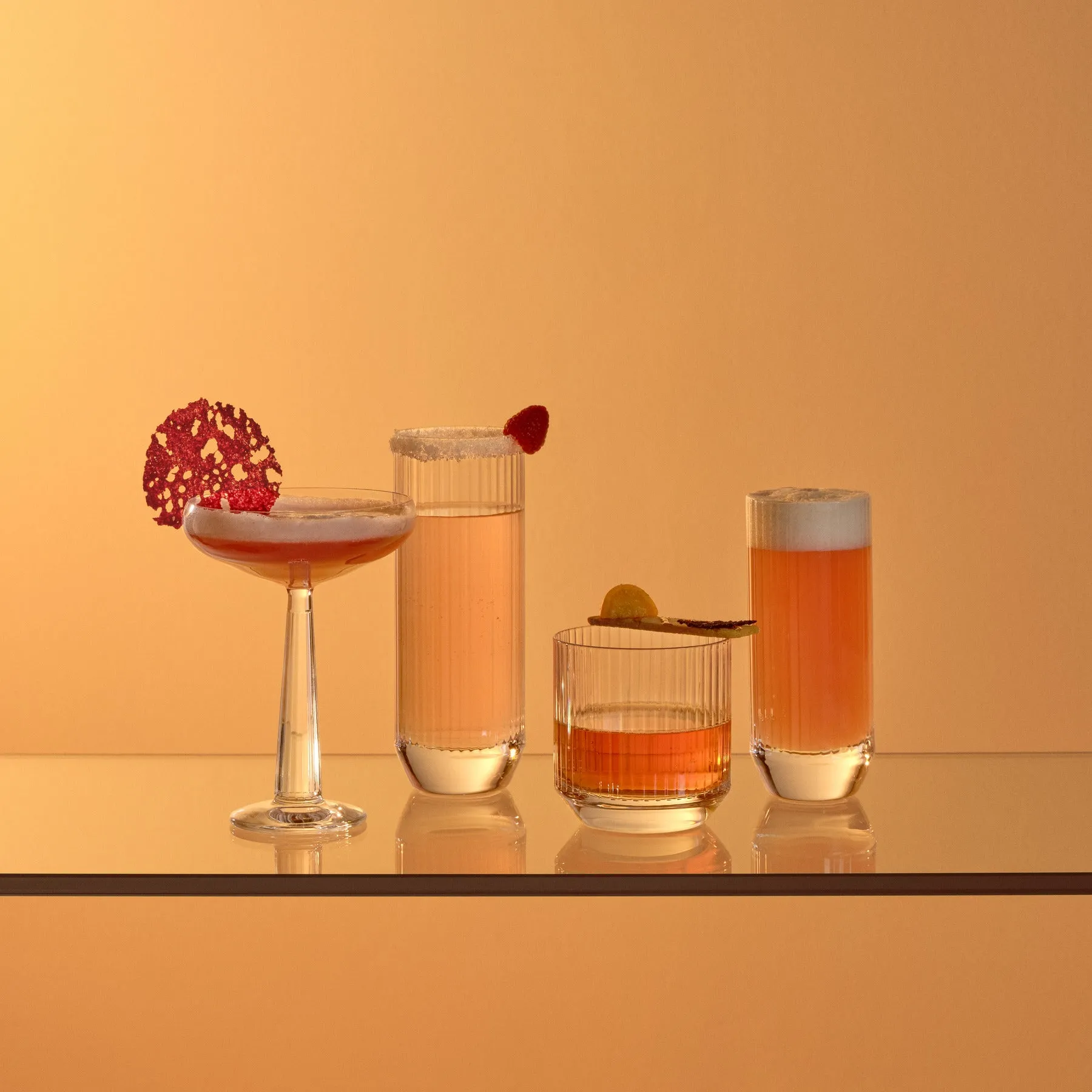 Big Top Set of 4 High Ball Glasses 10 oz