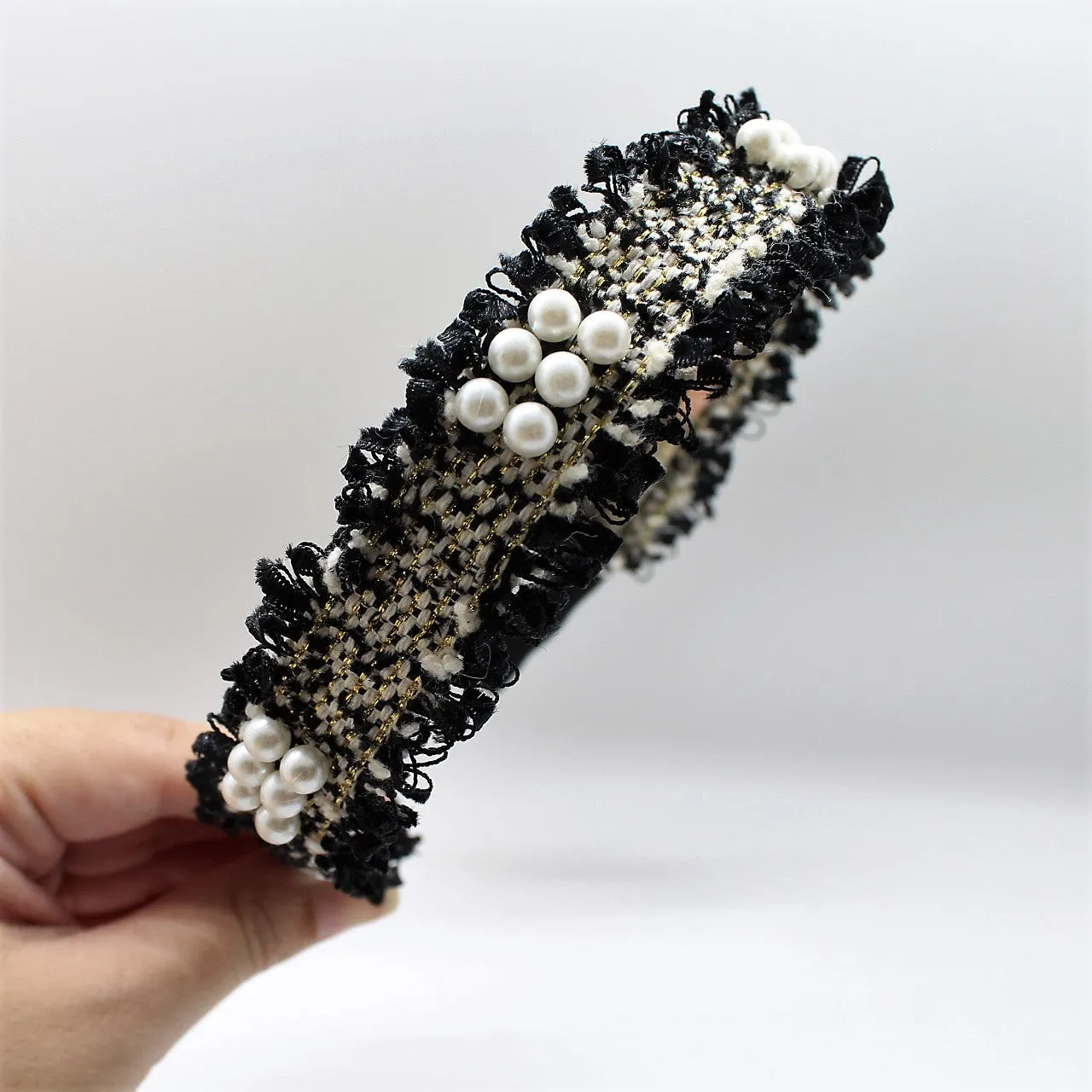 Black pearl Boucle Headband