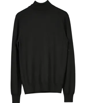 Black Roll Neck Jumper UK M