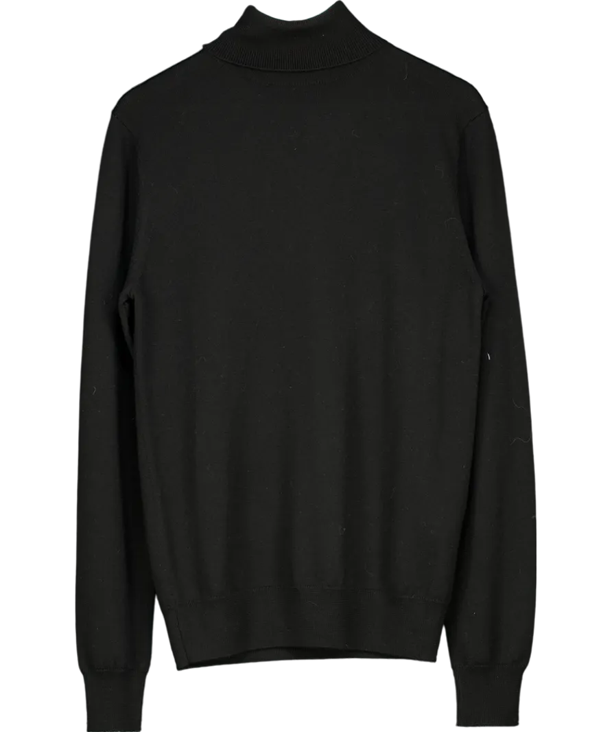 Black Roll Neck Jumper UK M