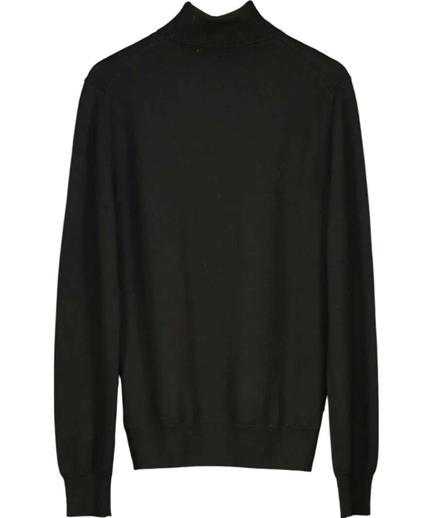 Black Roll Neck Jumper UK M