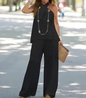 Black Wrap Knit Co-Ords Set