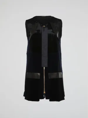 Black Zip Up Vest