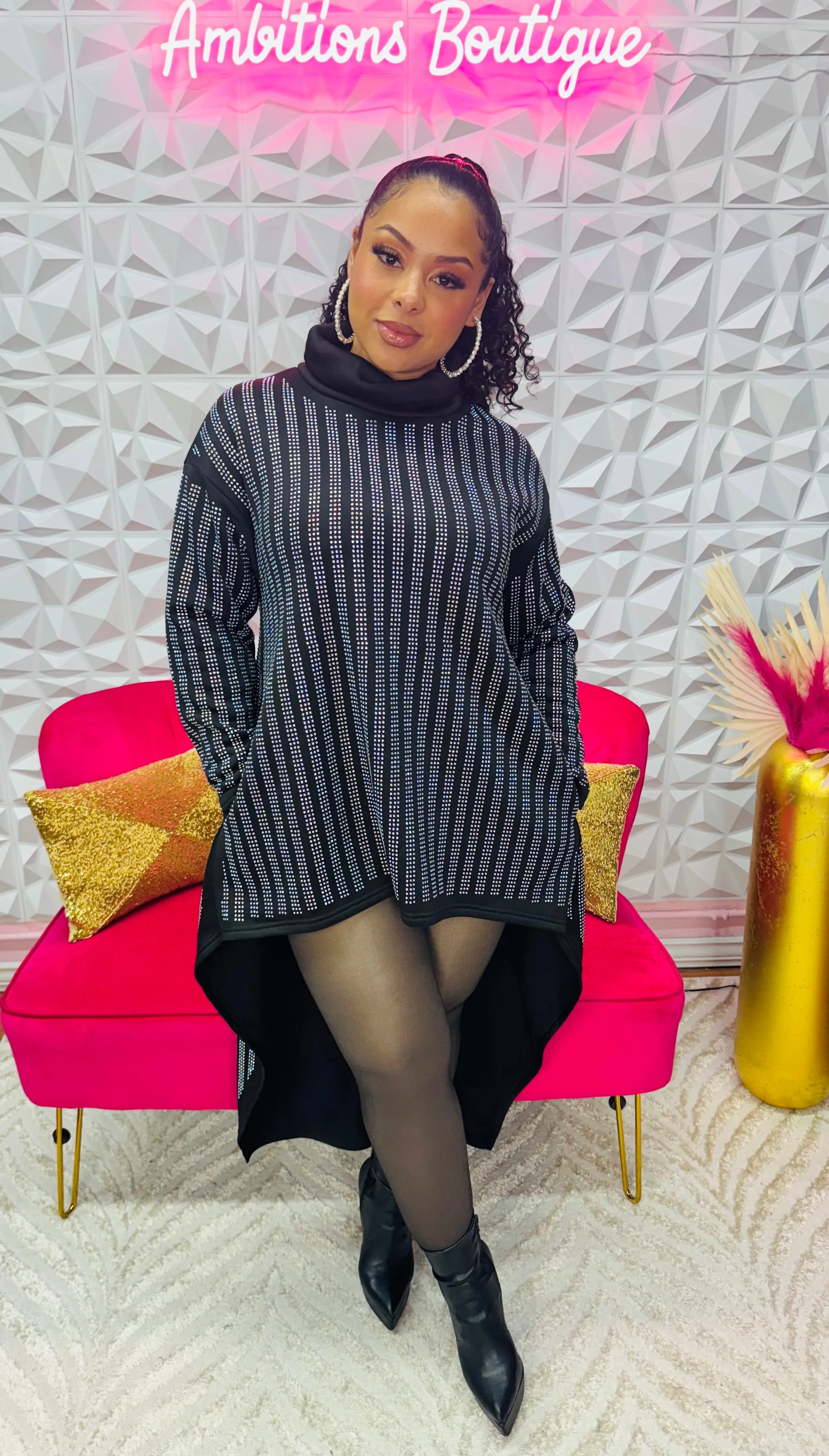 Bling up bling down dress/tunic