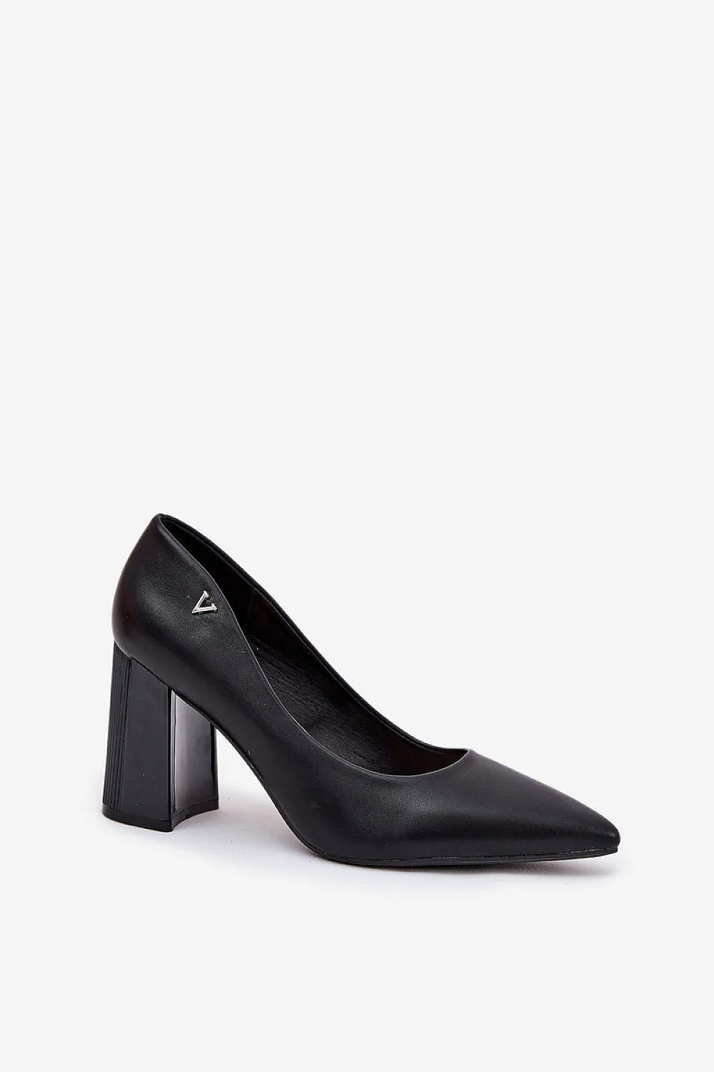 Block heel pumps