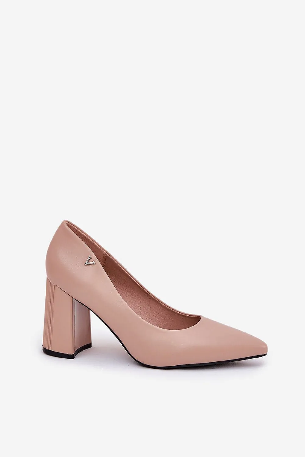 Block heel pumps