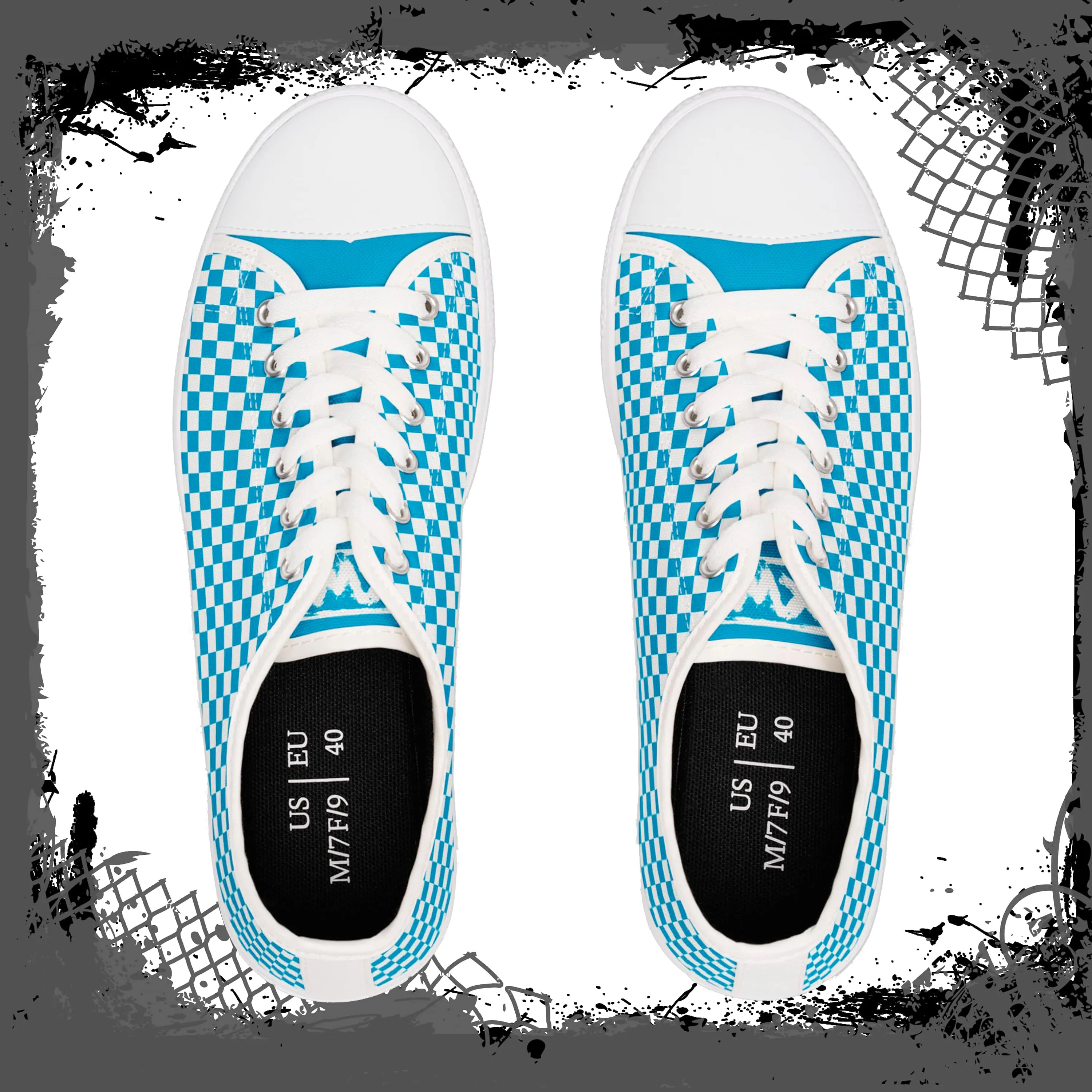 BLU Men's Checkered Low Tops