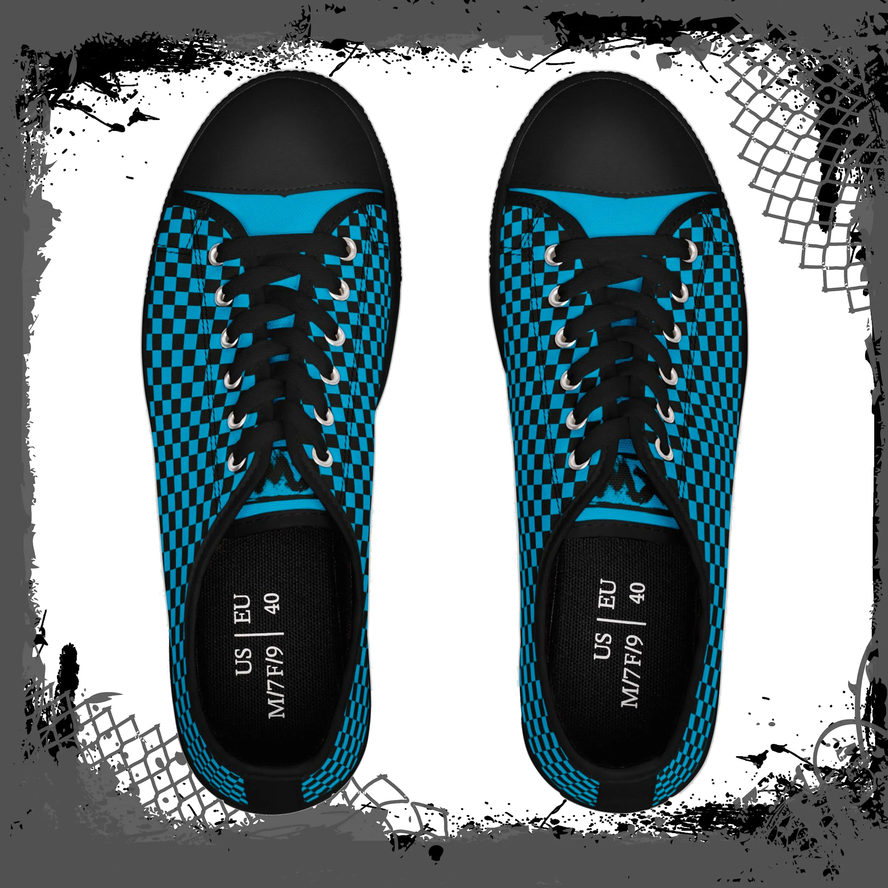 BLU Men's Checkered Low Tops