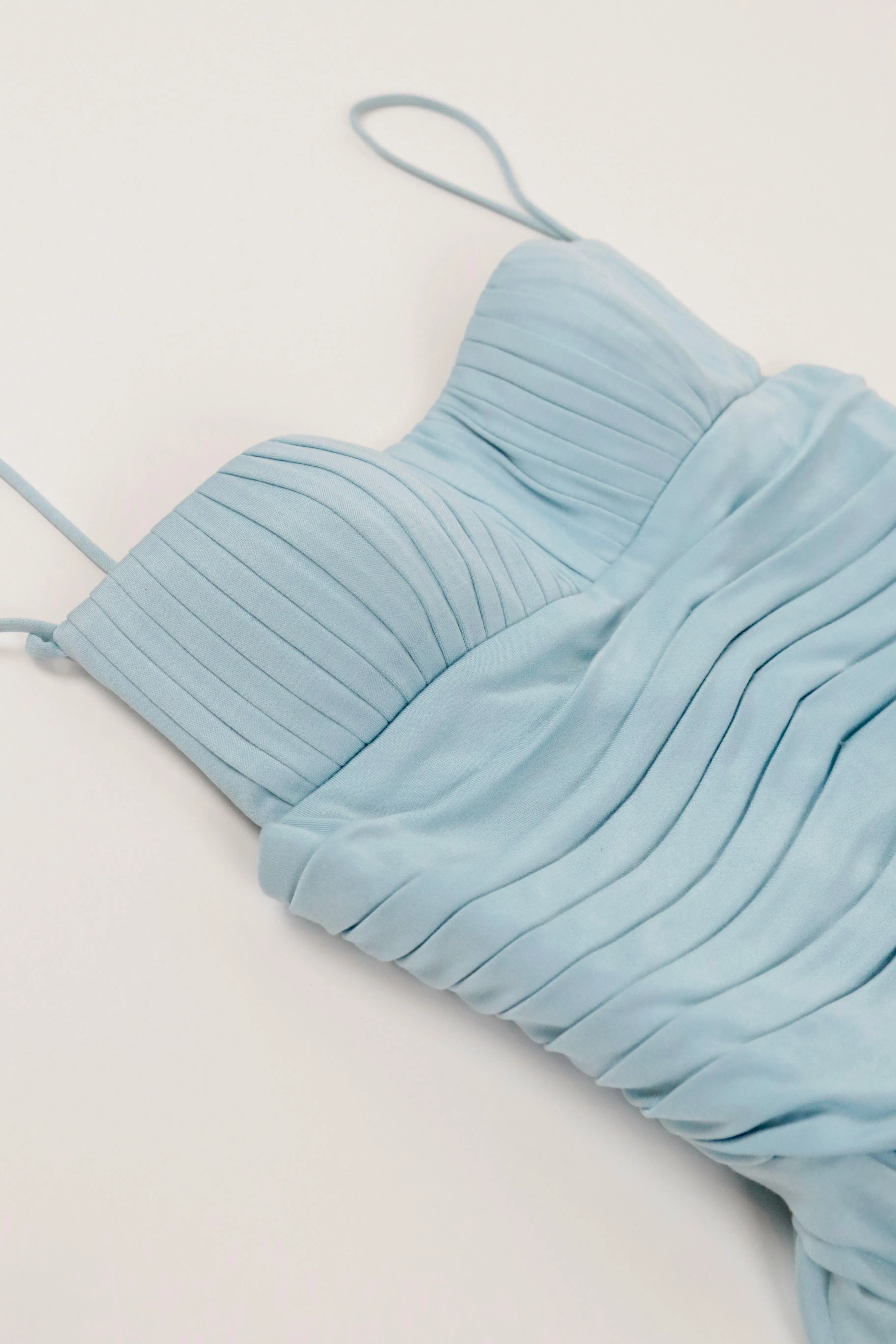Blue Scrunch Dress
