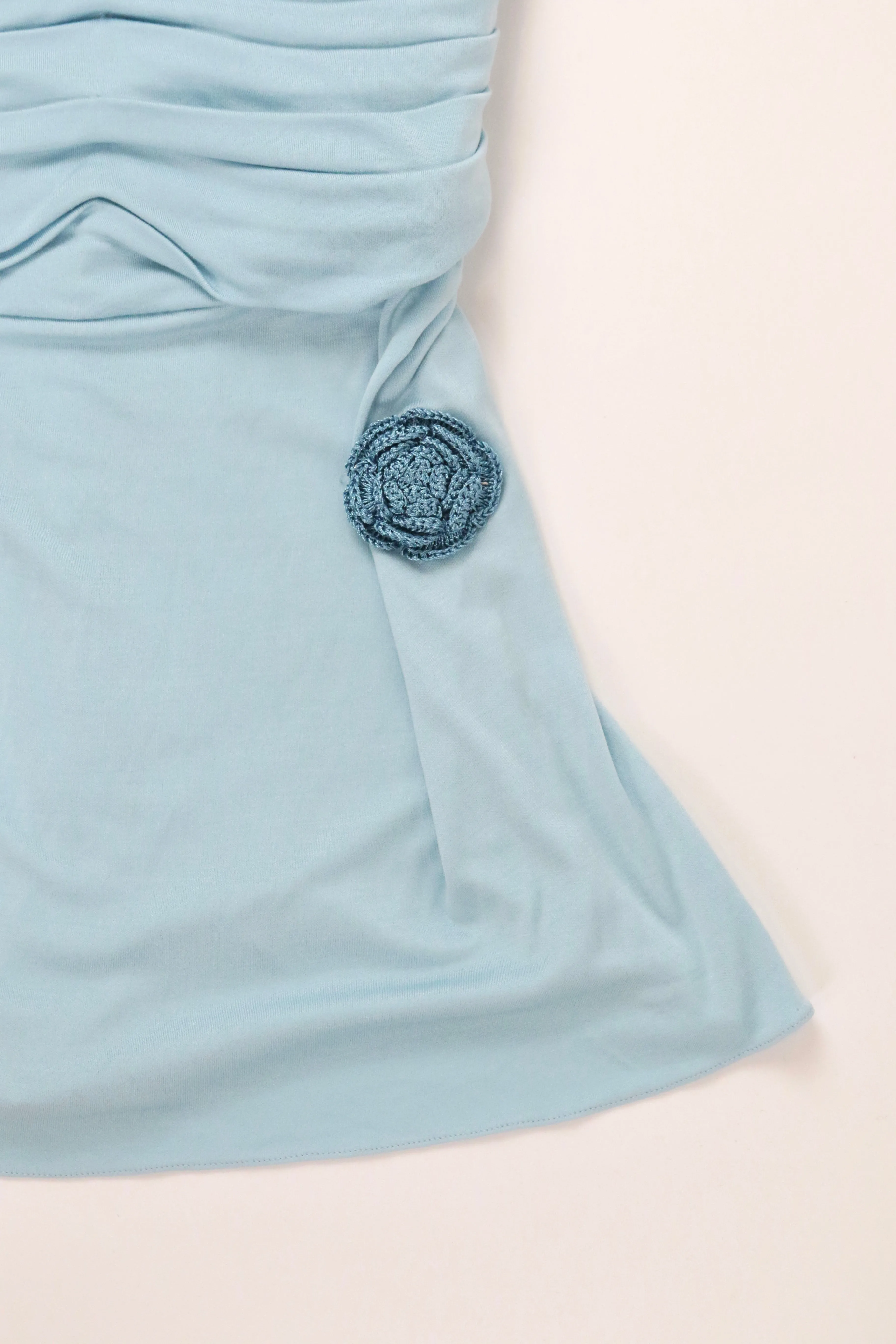 Blue Scrunch Dress