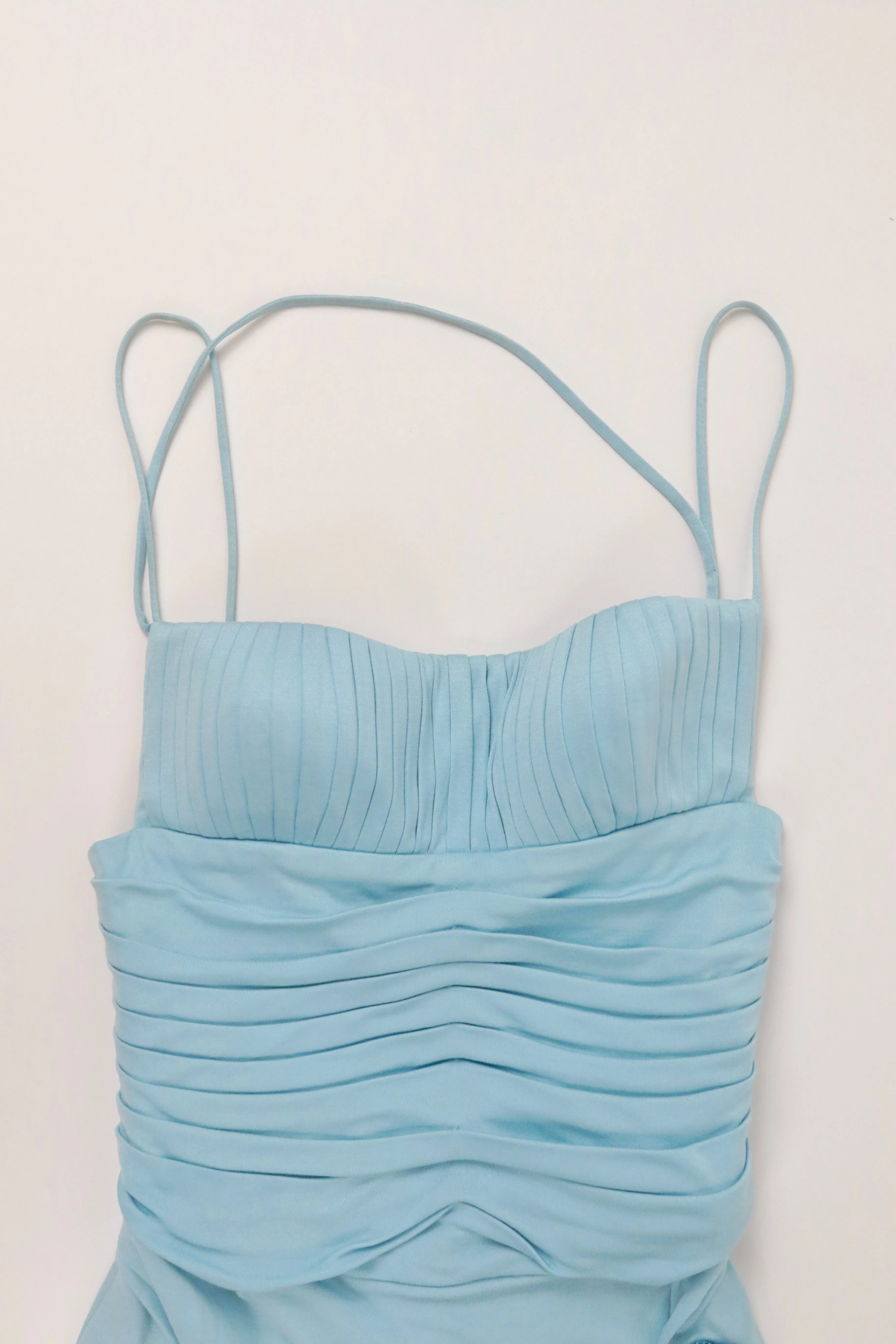 Blue Scrunch Dress