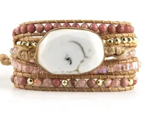 Boho & Mala Stone 5 Wrap Bracelet WSB1007