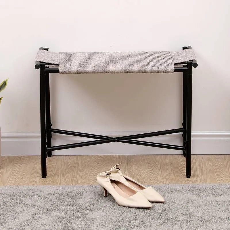 Boho Chic Entryway Ottoman & Footrest