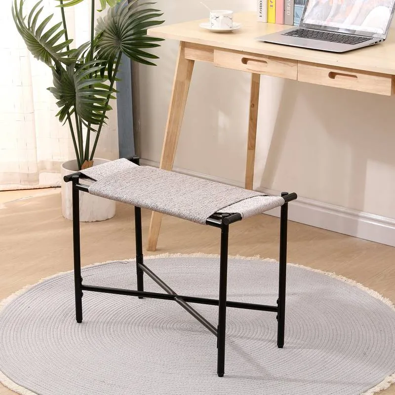 Boho Chic Entryway Ottoman & Footrest