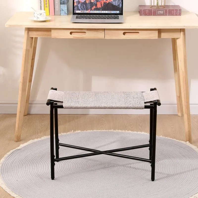 Boho Chic Entryway Ottoman & Footrest