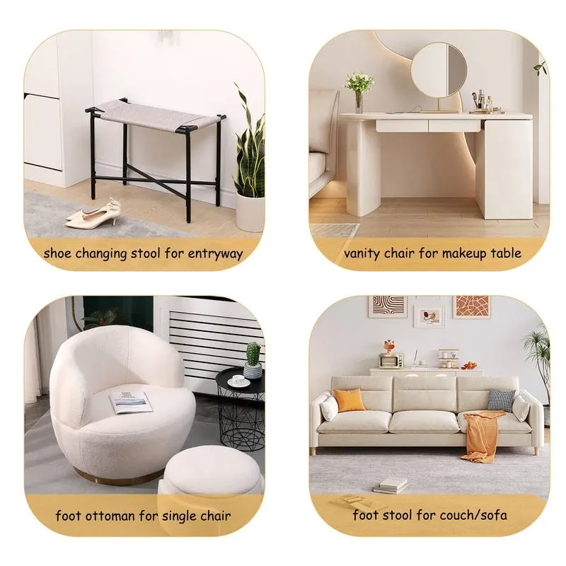 Boho Chic Entryway Ottoman & Footrest