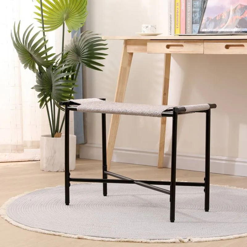 Boho Chic Entryway Ottoman & Footrest