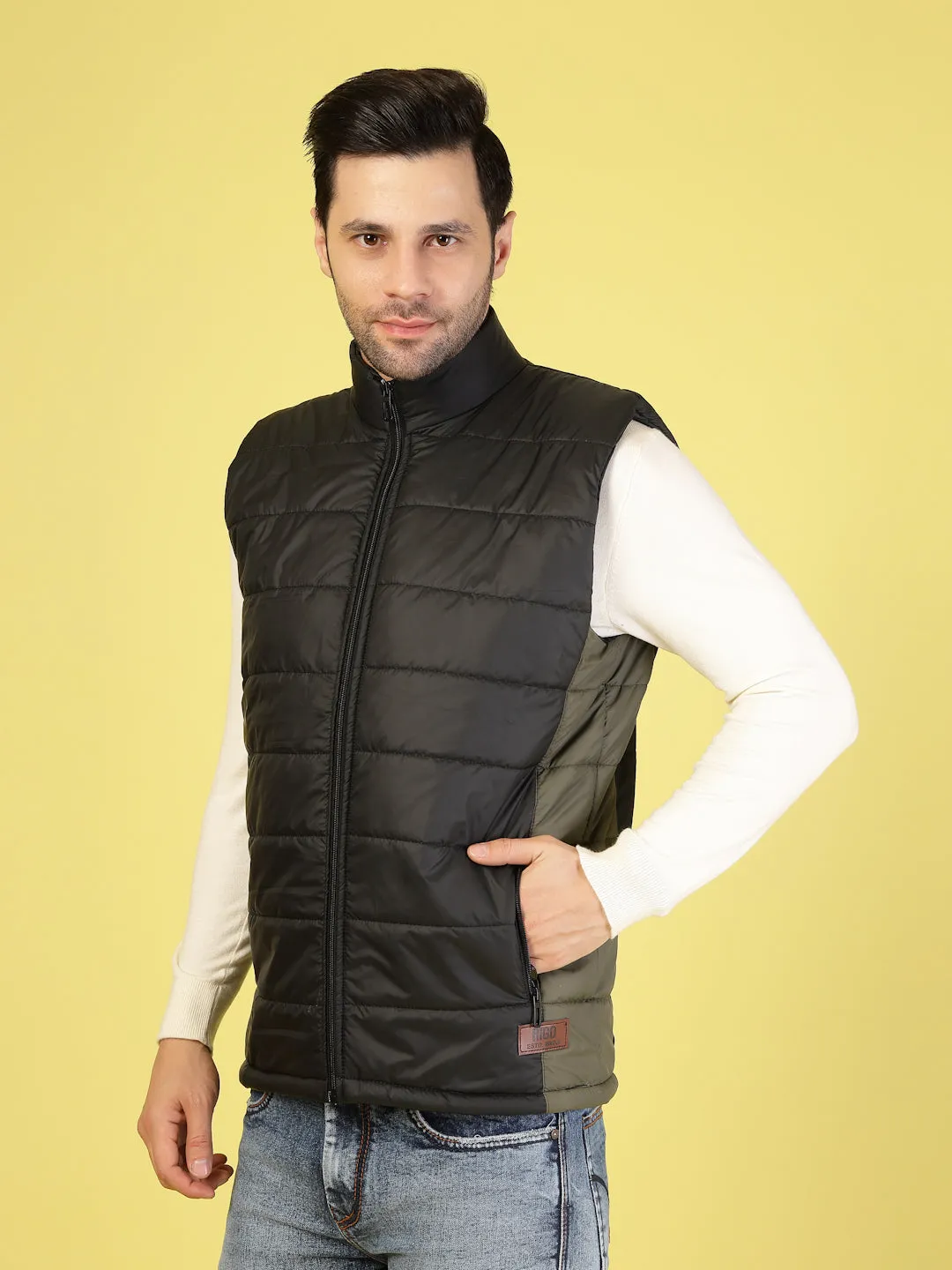 Bold Colorblock Polyester Jacket