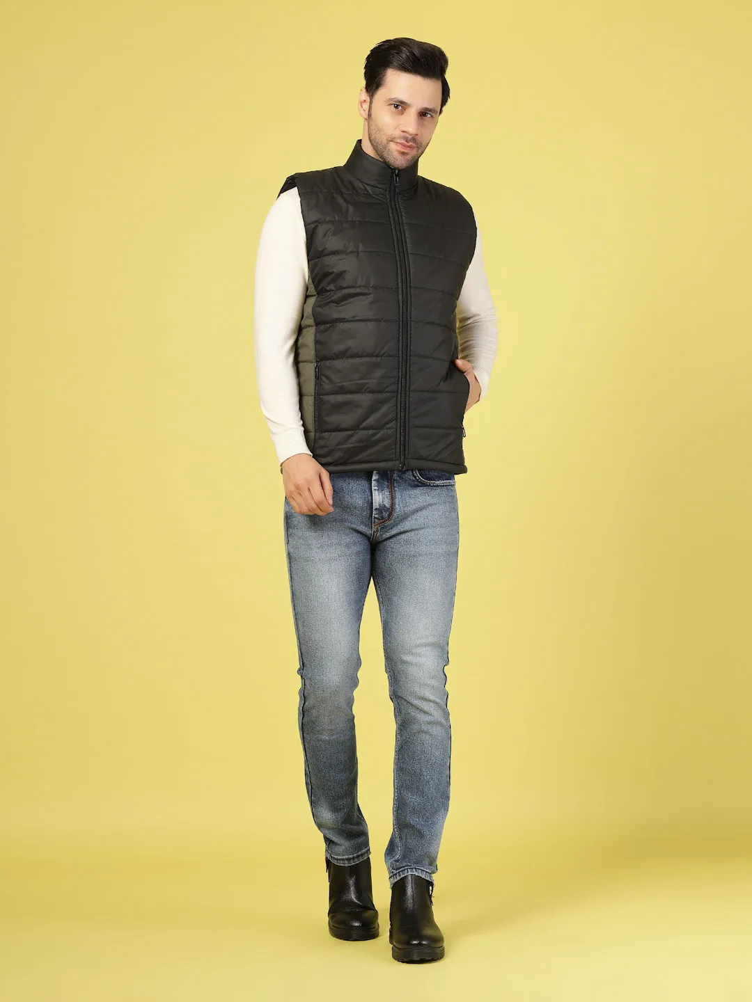 Bold Colorblock Polyester Jacket