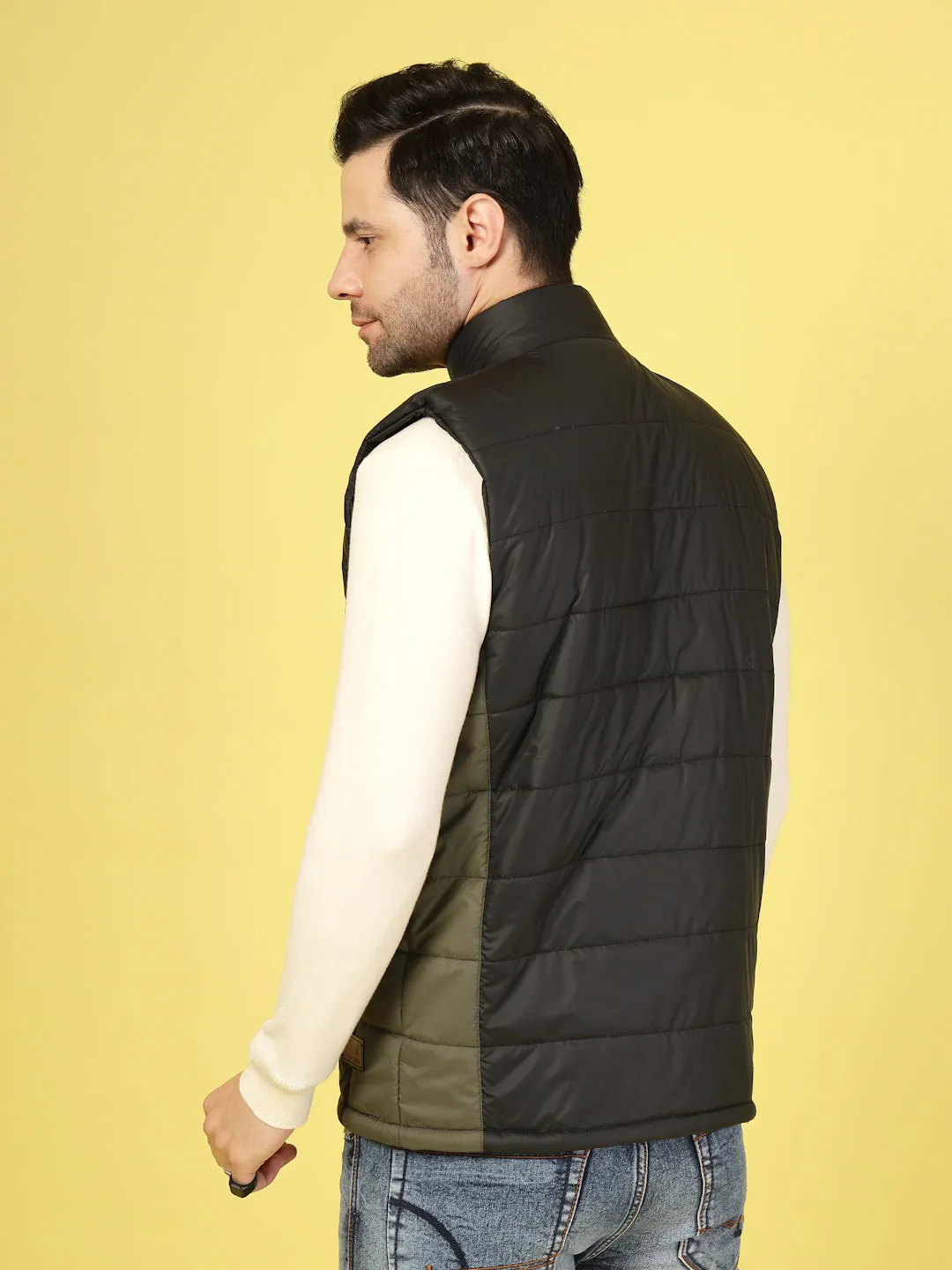 Bold Colorblock Polyester Jacket