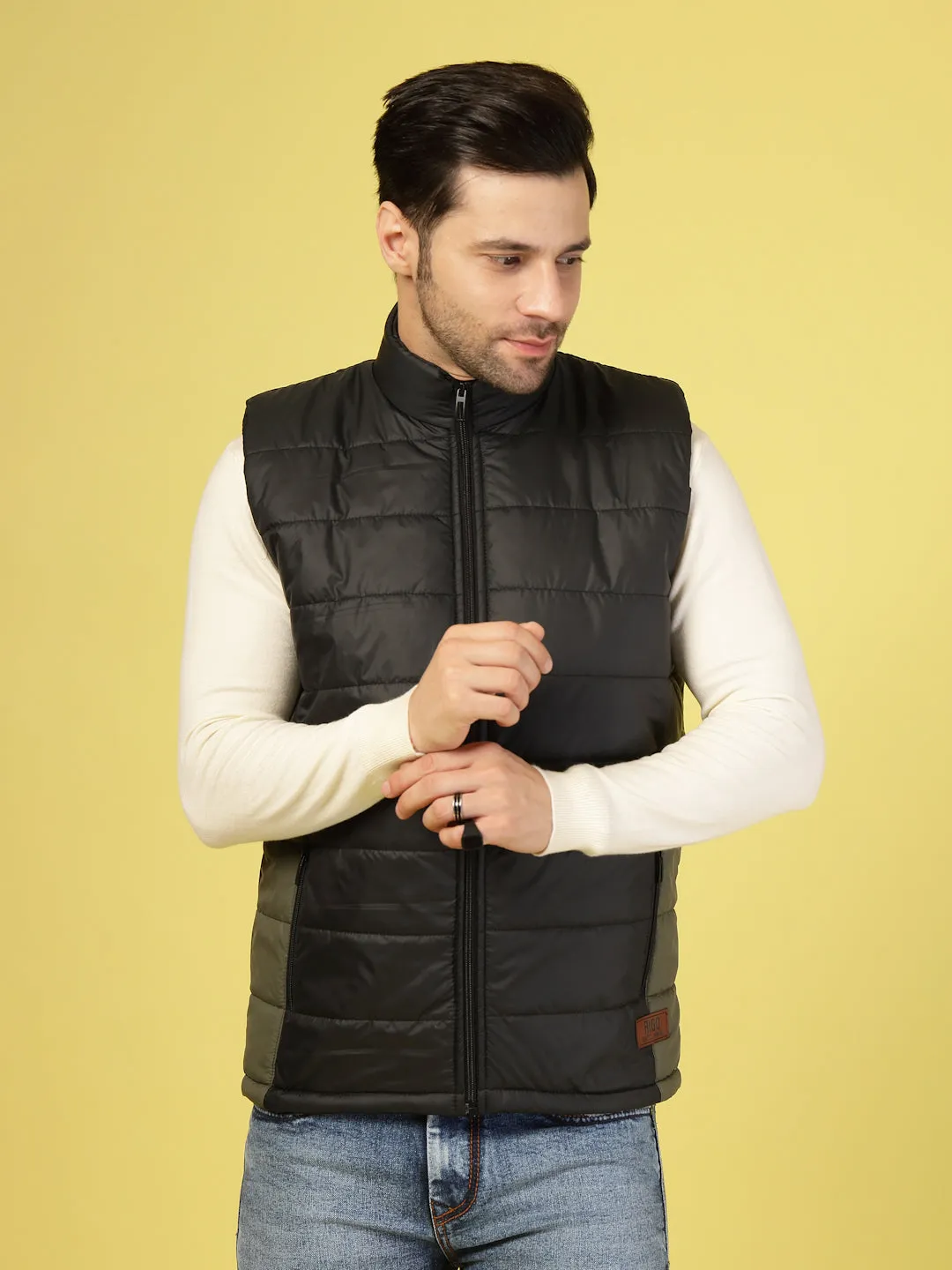 Bold Colorblock Polyester Jacket