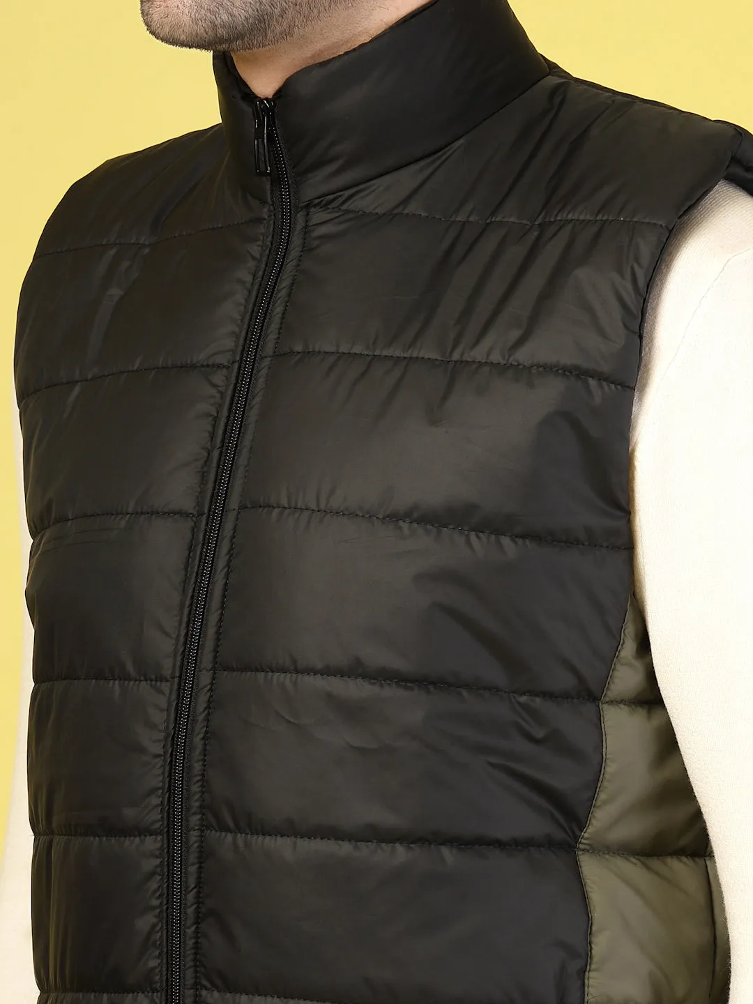 Bold Colorblock Polyester Jacket