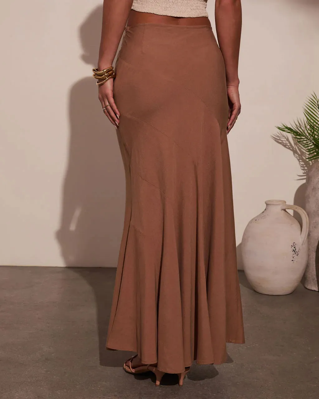 Breeze On By Godet Maxi Skirt