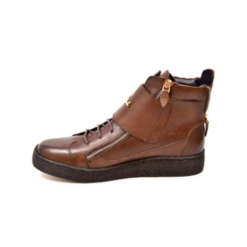 British Walkers Empire Men's Crepe Sole Leather and Suede High Tops
