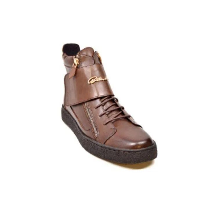 British Walkers Empire Men's Crepe Sole Leather and Suede High Tops
