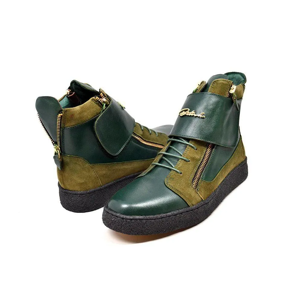 British Walkers Empire Men's Crepe Sole Leather and Suede High Tops