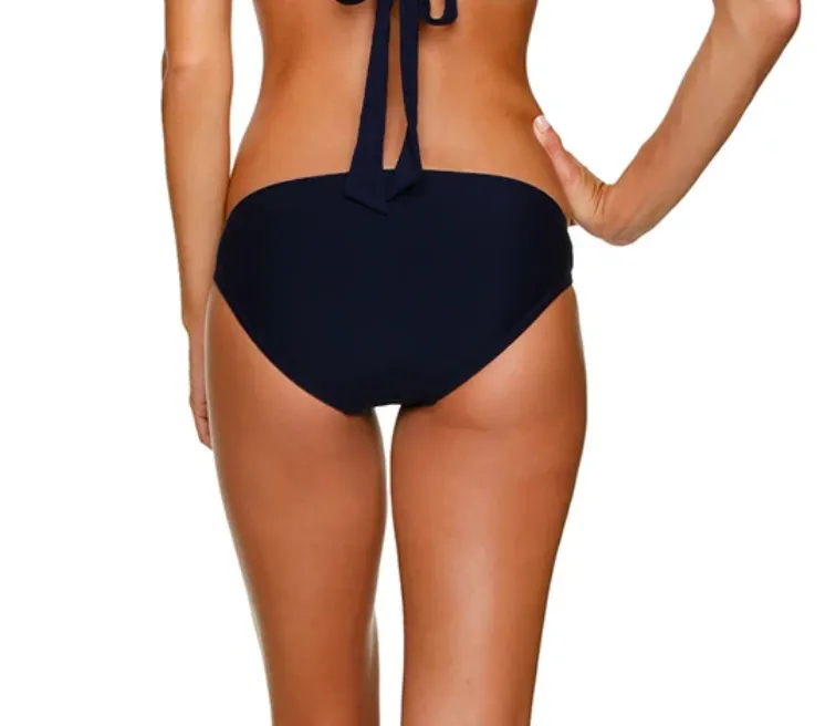 Buckle Hipster Swim Bottom