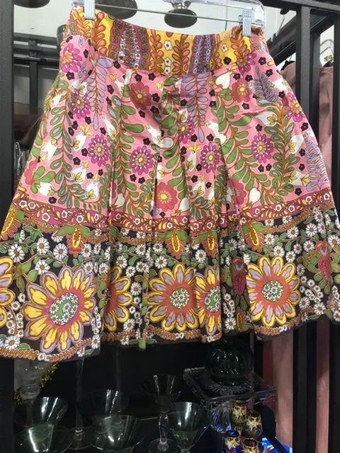 CABI Colorful Skirt, size 8  #394