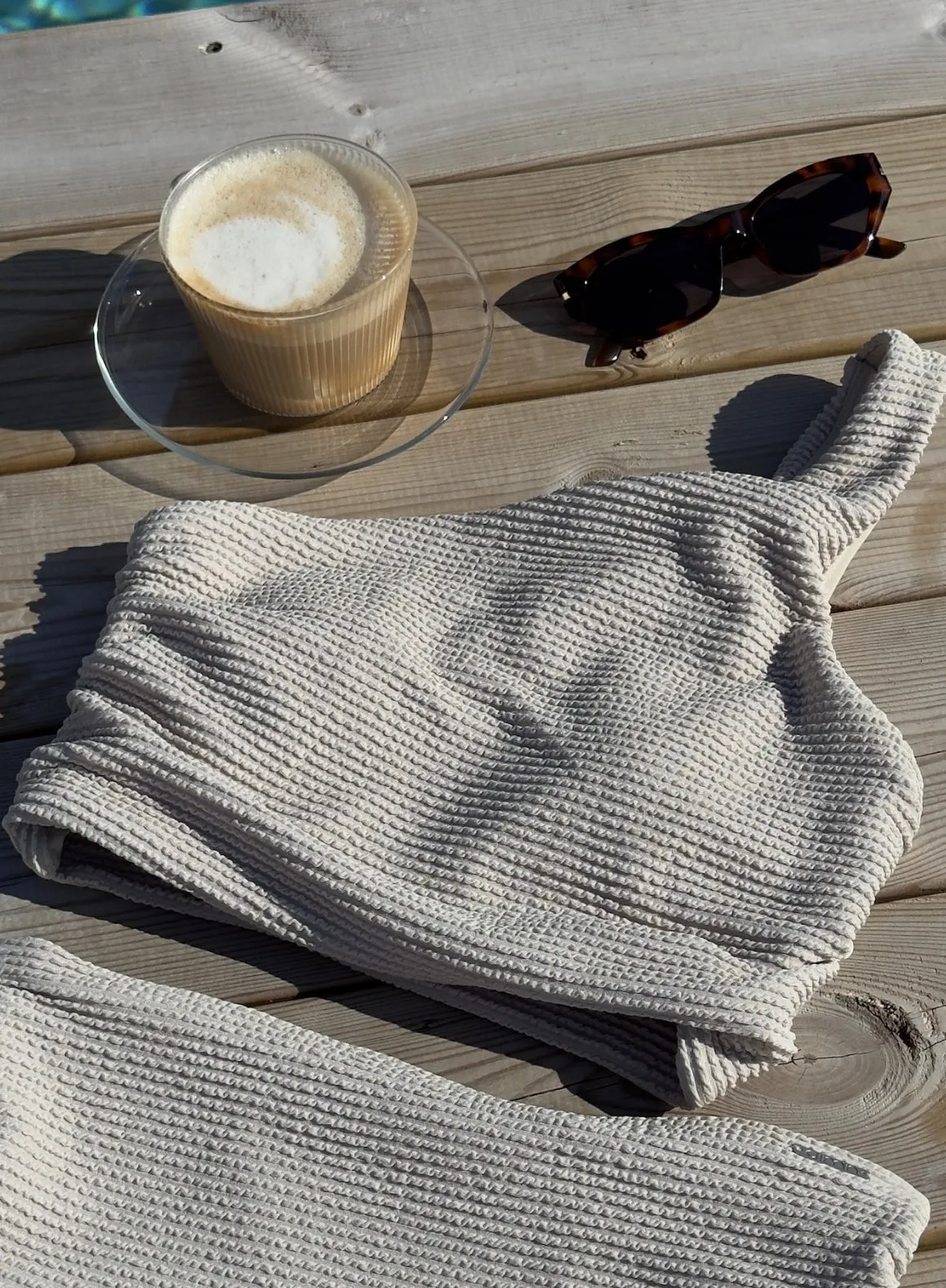 Café Au Lait Capri One Shoulder Bikini Bra