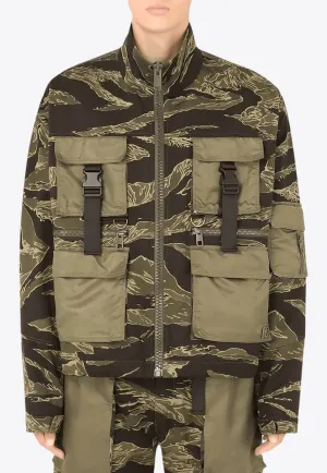 Camouflage Zip-Up Field Jacket
