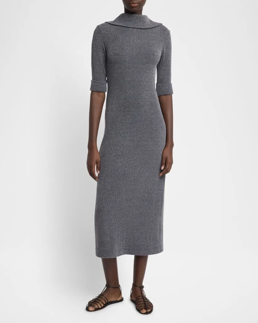 CERINE DRESS IN BOUCLE RIB